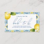 Dat is Amore Recept voor de aanstaande bruid Informatiekaartje (Voorkant)