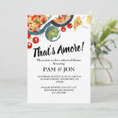 Dat is Amore! Repetitie Brunch Diner Uitnodiging (Staand voorkant)