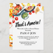 Dat is Amore! Repetitie Brunch Diner Uitnodiging (Voorkant / Achterkant)