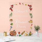 Dat is amore repetitie diner welkomstbord acryl bord (Huwelijk)