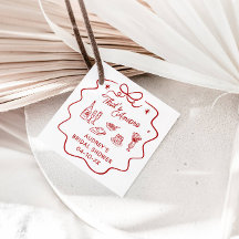 Dat is amore, rode Doodle gepersonaliseerde douche