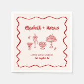 Dat is Amore! Rode Italiaan Servet (Voorkant)