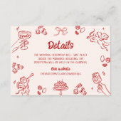 Dat is Amore! Rode Italiaanse details Informatiekaartje (Voorkant)