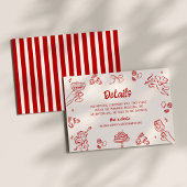 Dat is amore! Rode Italiaanse details Kaart