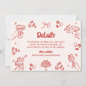 Dat is amore! Rode Italiaanse details Kaart (Voorkant)