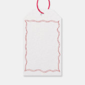 Dat is Amore Rode Italiaanse Pizza Wijn Bruidsdine Cadeaulabel (Achterkant)