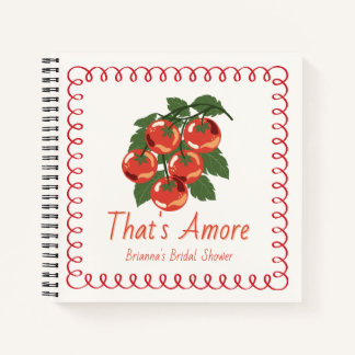 Dat is Amoré Rode Tomaat Bruiloft Gastboek Notitieboek