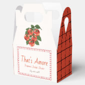 Dat is Amore Rode Tomaat Italiaanse Bruids douche Bedankdoosjes (Geopend)