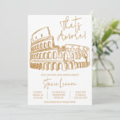 Dat is Amore, Rome, Italië, Colosseum Vrijgezellen Kaart (Staand voorkant)