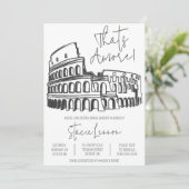 Dat is Amore, Rome, Italië, Colosseum Vrijgezellen Kaart (Staand voorkant)