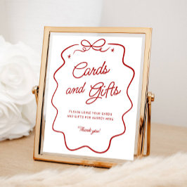 Dat is Amoré Rood Doodle Kaarten en Cadeaus Displa Poster