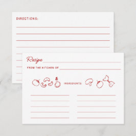 Dat is Amore Rood Doodle Receptkaart Notitiekaartje