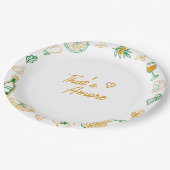 Dat is Amore Rustieke Italiaanse Eetwaren Bruiloft Papieren Bordje (Gekanteld)