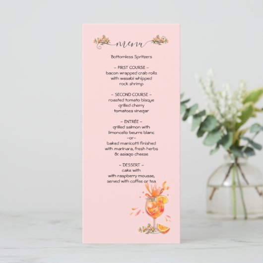 Dat is Amore Spritz Bridal Brunch Menu (Staand voorkant)