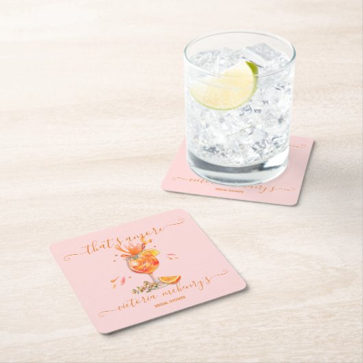 Dat is Amore Spritz Vrijgezellenfeest Kartonnen Onderzetters (Insitu)