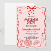 Dat is Amore uitnodiging voor verlovingsfeest (Voorkant / Achterkant)