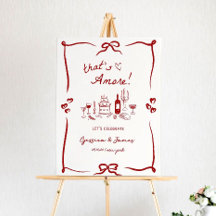 Dat is Amore Verloving Feest Welkom Bord, Engage