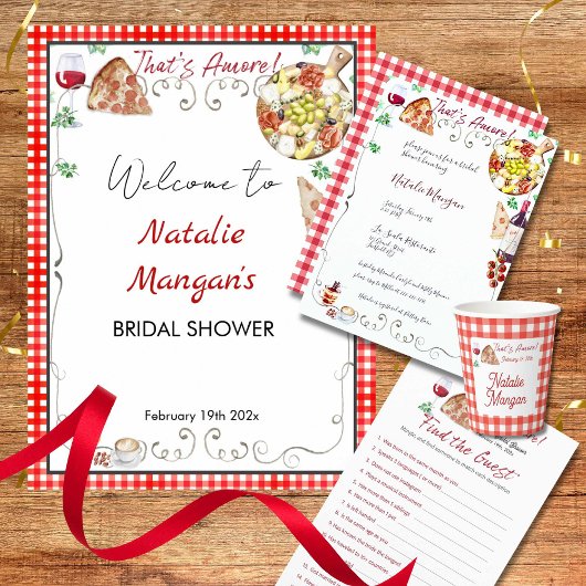 Dat is Amore Vrijgezellenfeest 1 Kaart