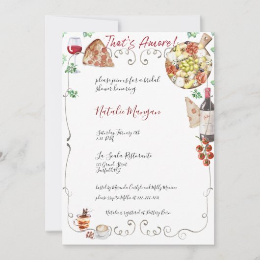 Dat is Amore Vrijgezellenfeest 1 Kaart (Voorkant)