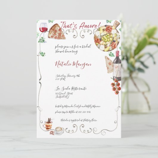 Dat is Amore Vrijgezellenfeest 1 Kaart (Staand voorkant)