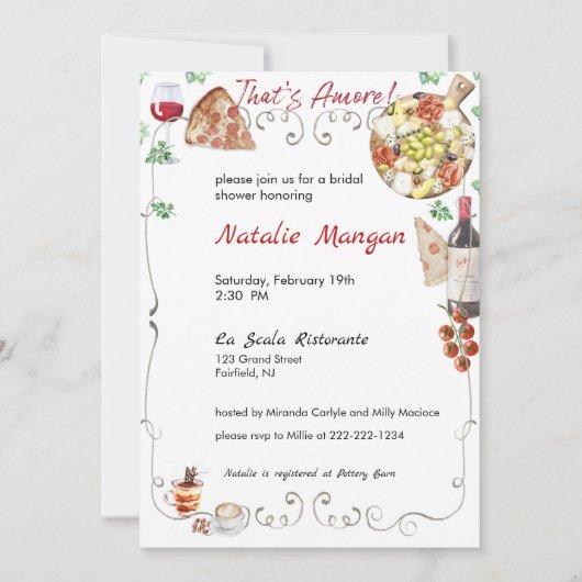 Dat is Amore Vrijgezellenfeest 2 Kaart (Voorkant)