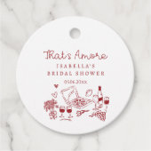 Dat is Amore Vrijgezellenfeest Bedankjes Labels (Voorkant)