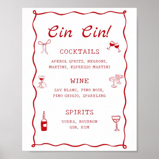 Dat is Amore Vrijgezellenfeest Cin Bar Poster (Voorkant)