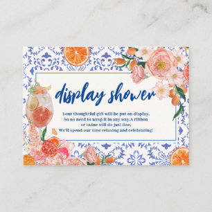 Dat is Amore Vrijgezellenfeest Gifts display douch Informatiekaartje