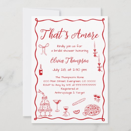 Dat is Amore Vrijgezellenfeest Kaart (Voorkant)