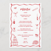 Dat is Amore Vrijgezellenfeest Menu (Voorkant)
