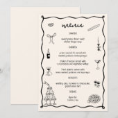 Dat is Amore Vrijgezellenfeest Menu (Voorkant / Achterkant)