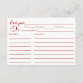 Dat is Amore Vrijgezellenfeest Recept Kaart (Voorkant)