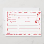 Dat is Amore Vrijgezellenfeest Recept Kaart (Voorkant)