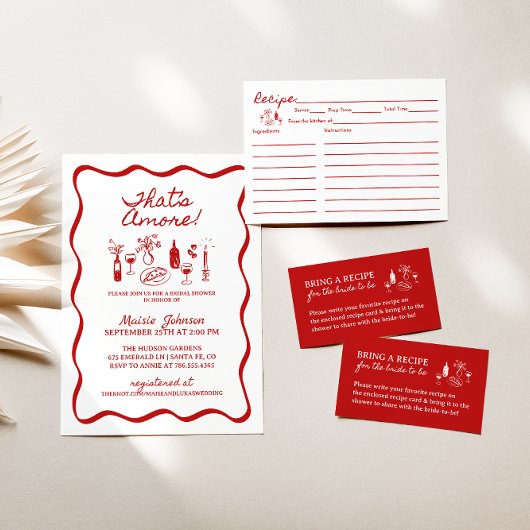 Dat is Amore Vrijgezellenfeest Recept Kaart