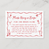 Dat is Amore Vrijgezellenfeest Recept Request Informatiekaartje (Voorkant)