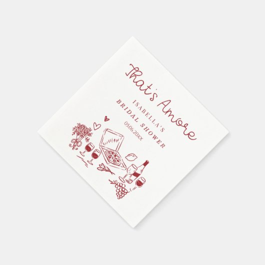 Dat is Amore Vrijgezellenfeest Servet (Hoek)