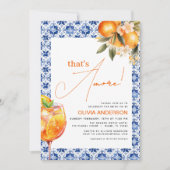 Dat is Amore Waterverf Spritz Vrijgezellenfeest Kaart (Voorkant)