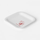 Dat is Amore Wedding Italy Pizza Party Pizza Bar Papieren Bordje (Gebogen)