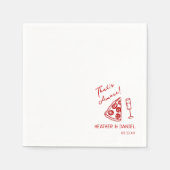 Dat is Amore Wedding Italy Pizza Party Pizza Bar Servet (Voorkant)