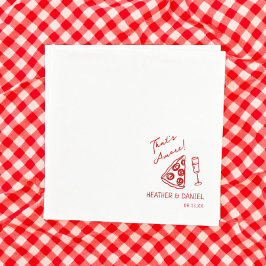 Dat is Amore Wedding Italy Pizza Party Pizza Bar Servet