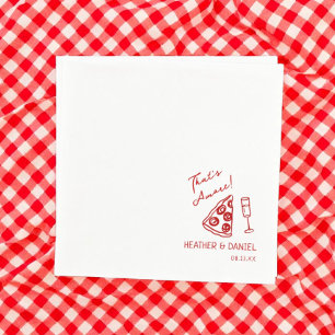 Dat is Amore Wedding Italy Pizza Party Pizza Bar Servet