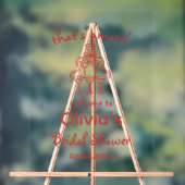 Dat is Amore! Whimsical Bruidsfeestje Acryl Bord (Neutraal)