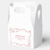 Dat is Amore Whimsical Hand Getekende Bruidsdouche Bedankdoosjes (Geopend)