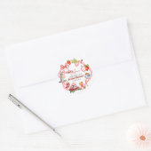 Dat is Amore Whimsical Italiaans Bruidsdiner Ronde Sticker (Envelop)