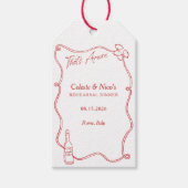 Dat is Amore Whimsical Italiaans proefdinersavond Cadeaulabel (Voorkant)
