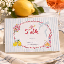 Dat is amore whimsical Italiaanse bruidsuitnodigin