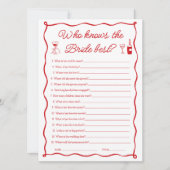 Dat is Amore Who Knows the Bride Best Game Kaart (Voorkant)