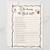 Dat is Amore Who Knows the Bride Best Game Kaart (Voorkant)