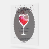 Dat is Amore Winery Wijn Voor Beloften Bruids douc Acryl Bord (Hoek)