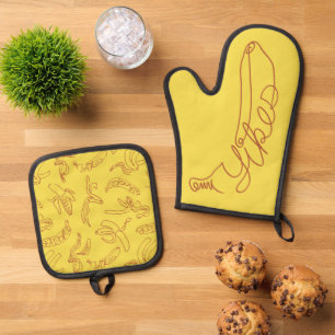 Dat is Bananen Ovenwant & Pannenlap Set
